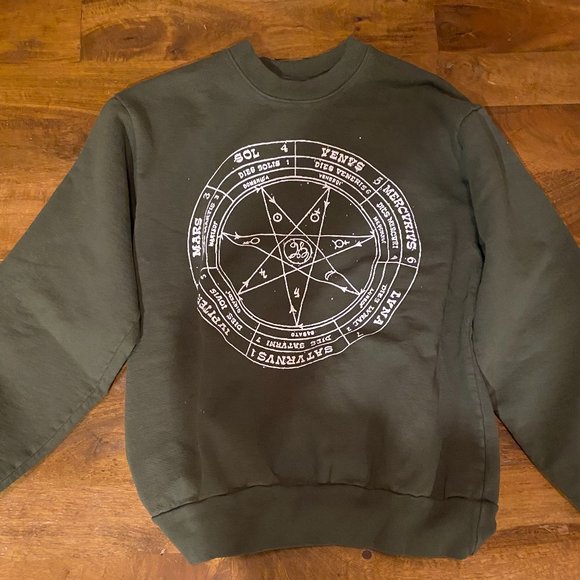 7uice Other - 7uice Men's Sweatshirt - 7-Star Crewneck in Olive Green Mens S